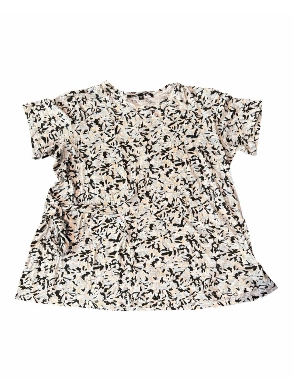 Proenza Schouler White Label Small Cotton floral Top With Tie Waist Detail USA